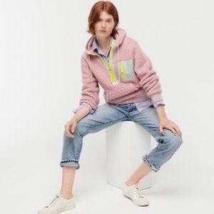J.Crew Vintage Fleece Polartec Sherpa Hoodie